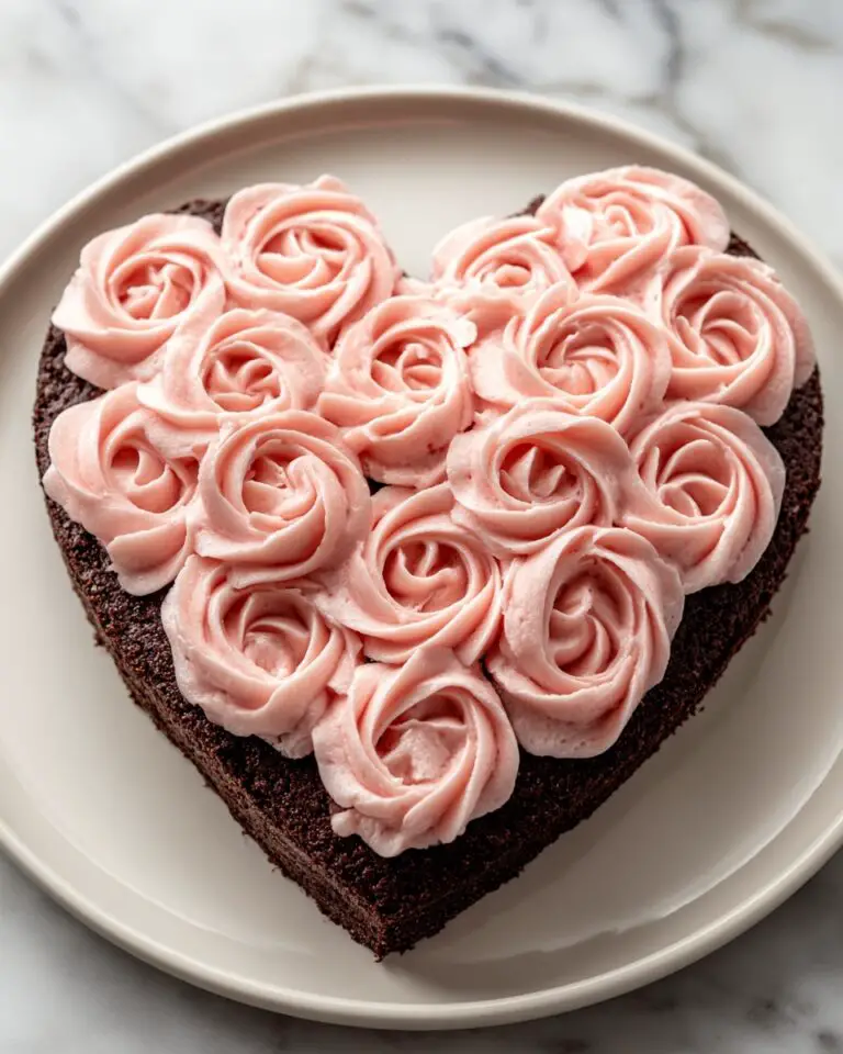 Heart Brownie Cake Recipe
