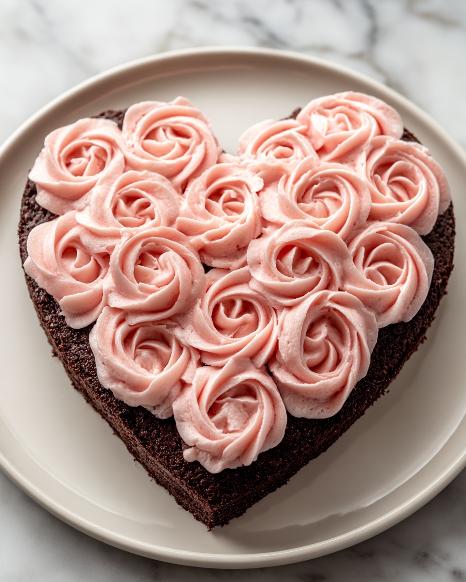 Heart Brownie Cake Recipe - Recipe Image