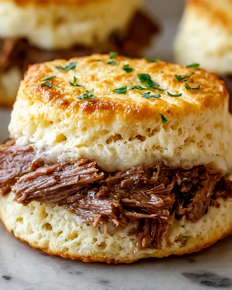 Baked French Dip Biscuits Recipe - Recipe Image