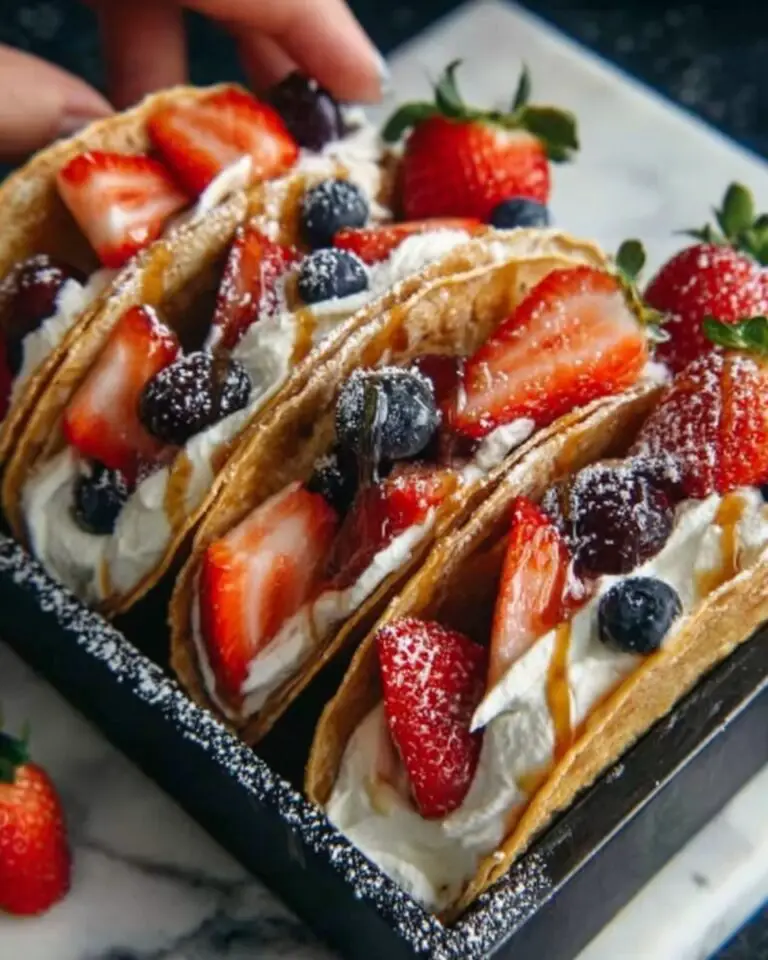 Sweet Pancake Tacos with Fresh Fruit and Chocolate Chips Recipe
