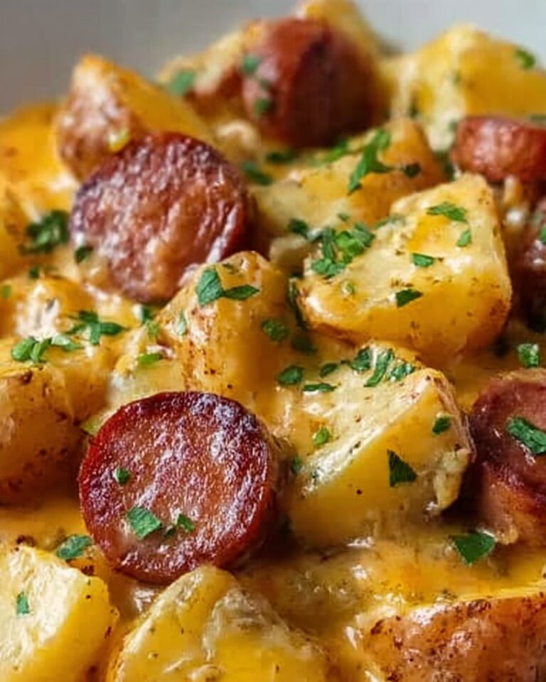 Cheesy Ranch Potatoes with Smoked Sausage Recipe