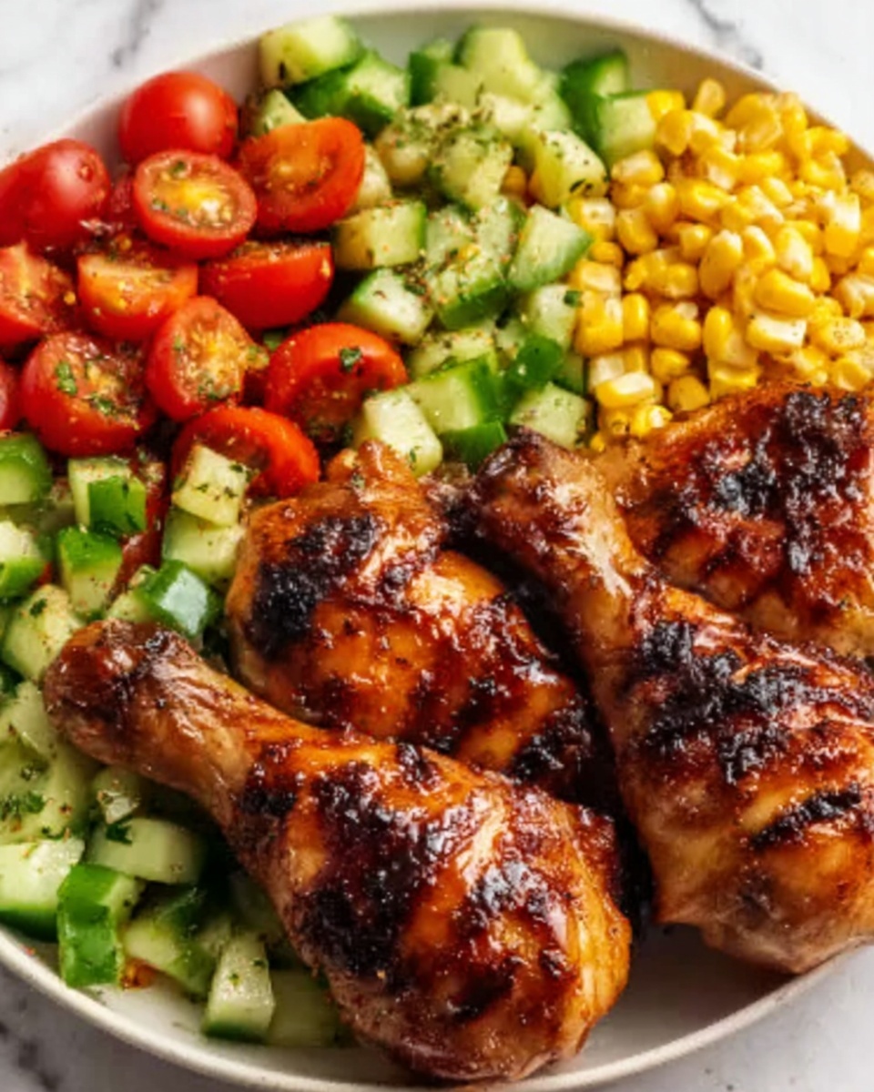 Grilled Chicken Wings with Corn Recipe - Recipe Image