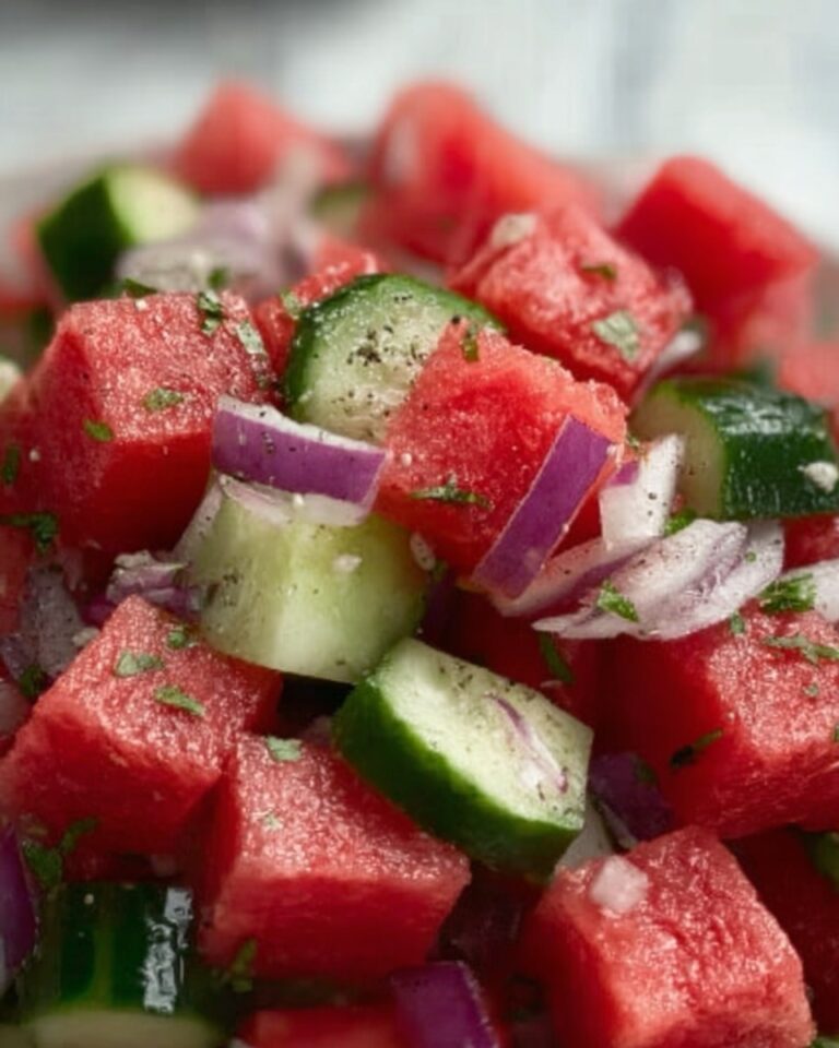 The Ultimate Watermelon Cucumber Salad for Hot Summer Days Recipe