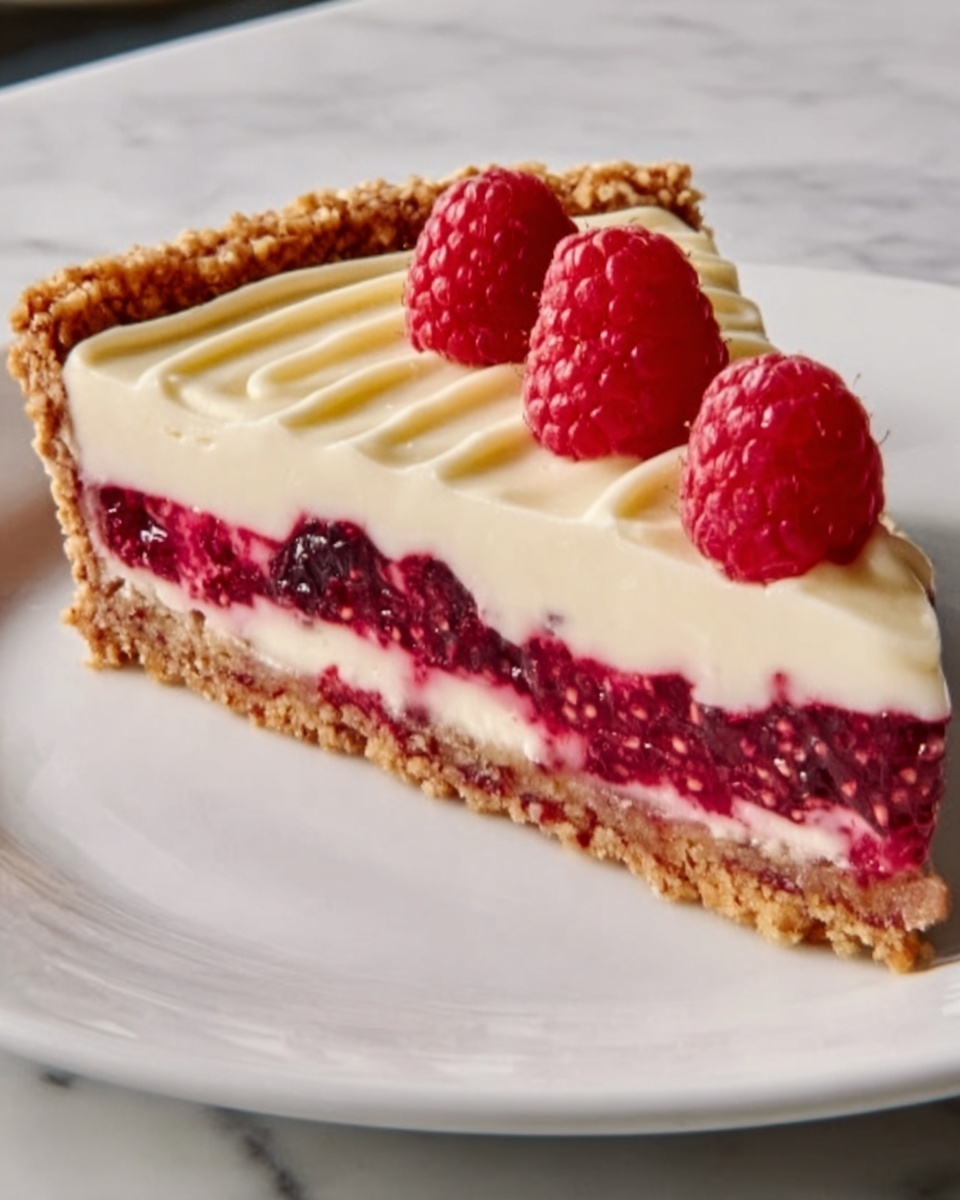 Vegan White Chocolate Raspberry Tart Recipe - Recipe Image
