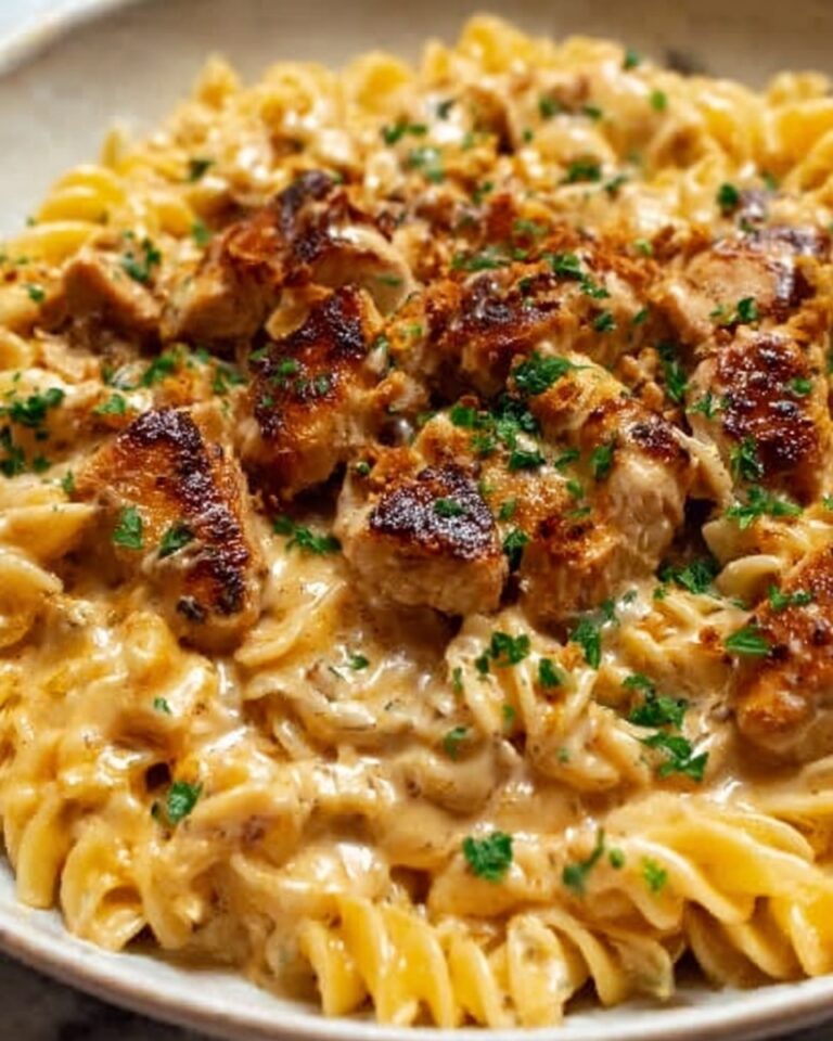 Creamy Smoky White Cheddar Honey Butter Chicken Pasta Skillet Recipe