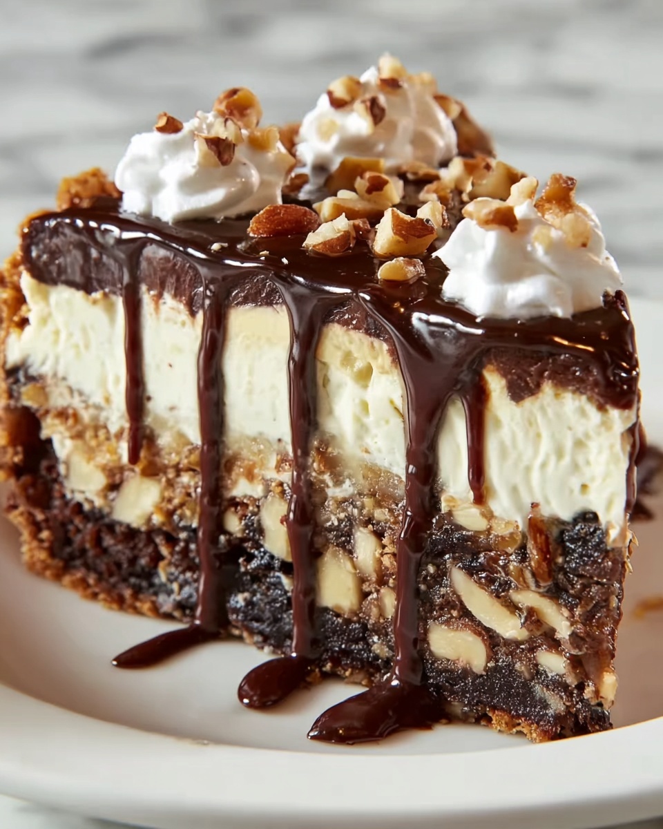 Hot Fudge Sundae Brownie Cheesecake Recipe - Recipe Image