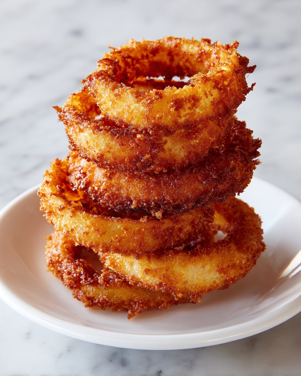 Mighty and Crispy Fried Onion Rings Recipe - Recipe Image