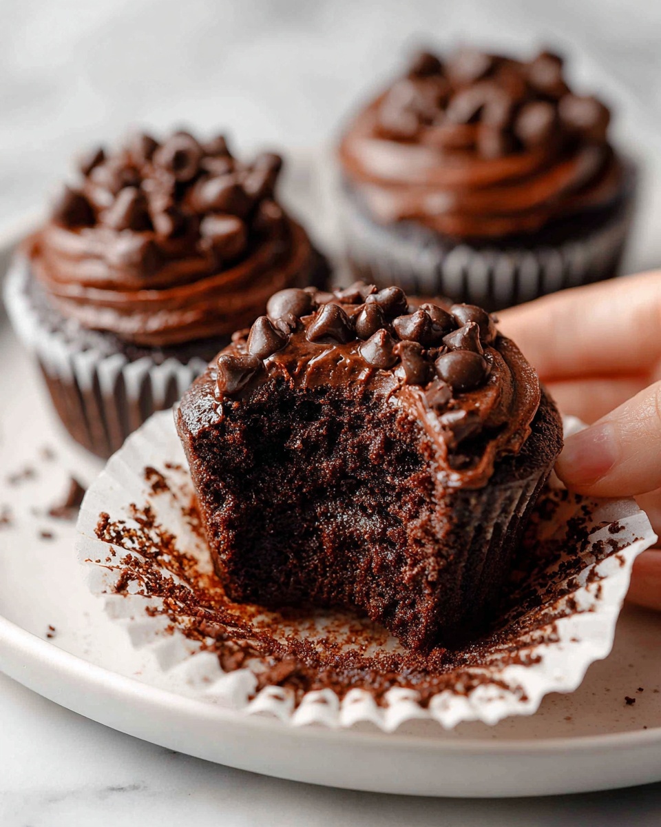 Healthy Double Chocolate Zucchini Muffins Recipe - Recipe Image