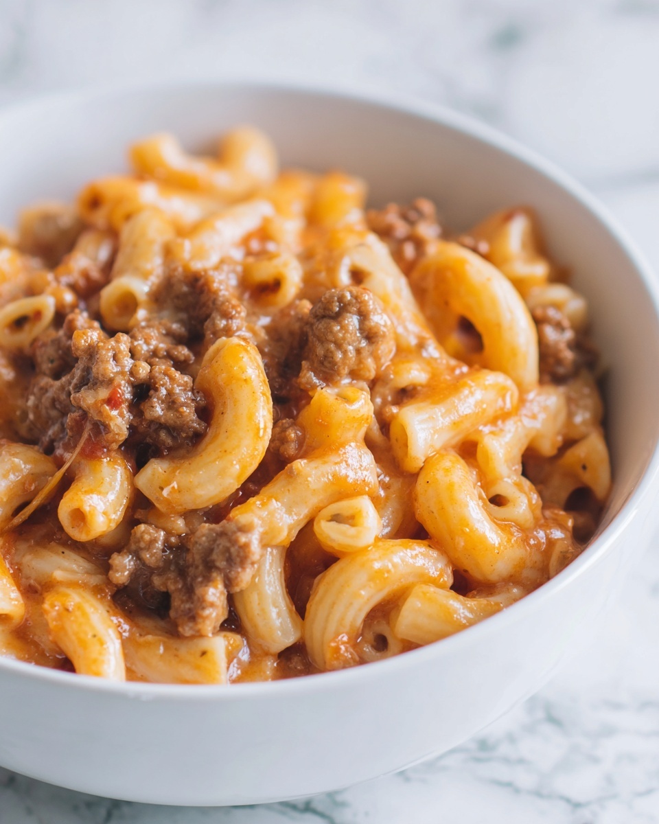 Macaroni and Beef Skillet Recipe - Recipe Image