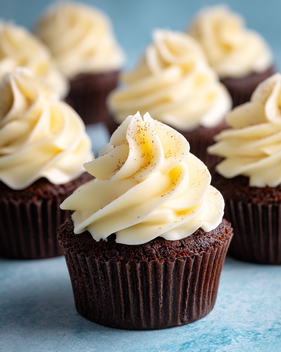Mini Vanilla Cupcakes with Fluffy Buttercream Frosting Recipe - Recipe Image