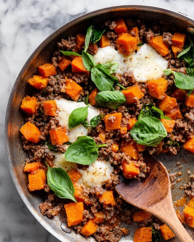 Southwest Ground Beef and Sweet Potato Skillet Recipe