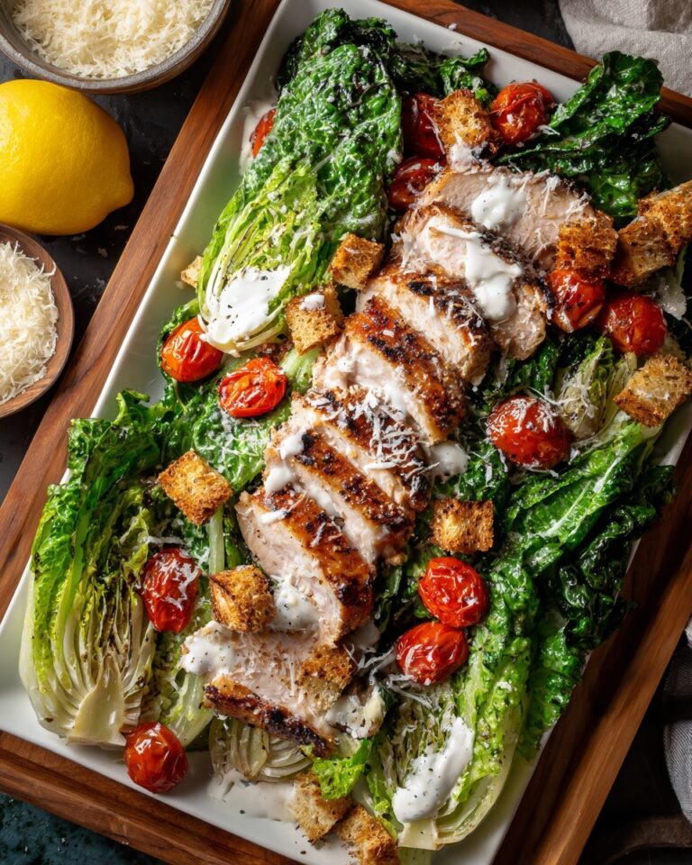 Sheet Pan Chicken Caesar Salad Recipe