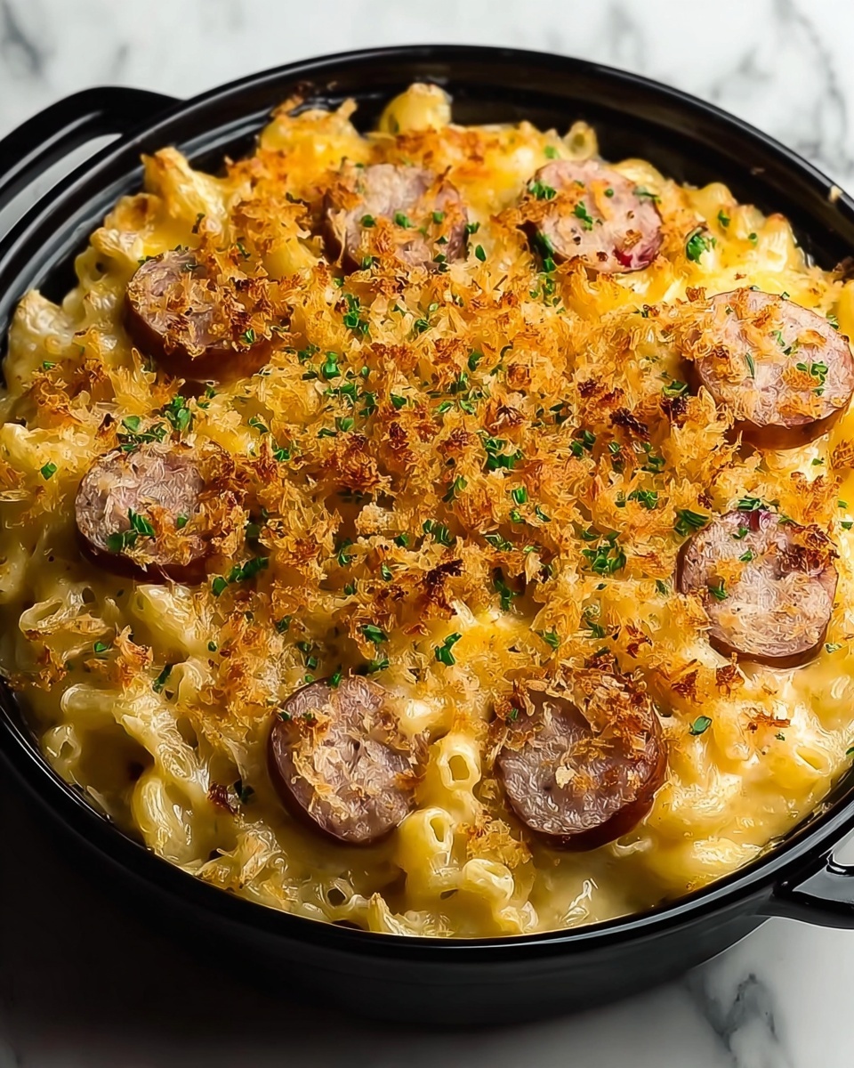 Cheesy Kielbasa Hashbrown Casserole Recipe - Recipe Image