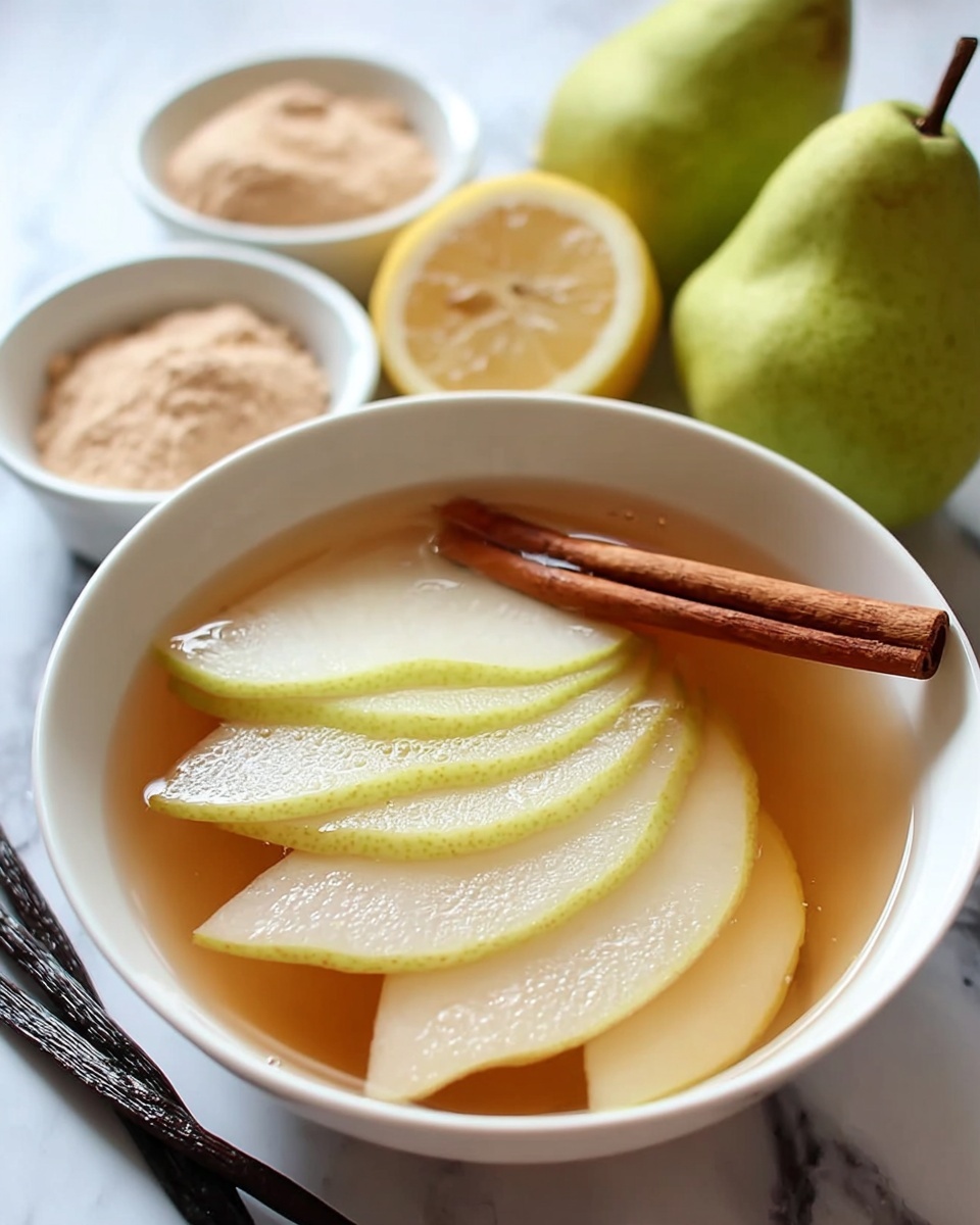 Stewed Pears with Cinnamon and Vanilla Recipe - Recipe Image