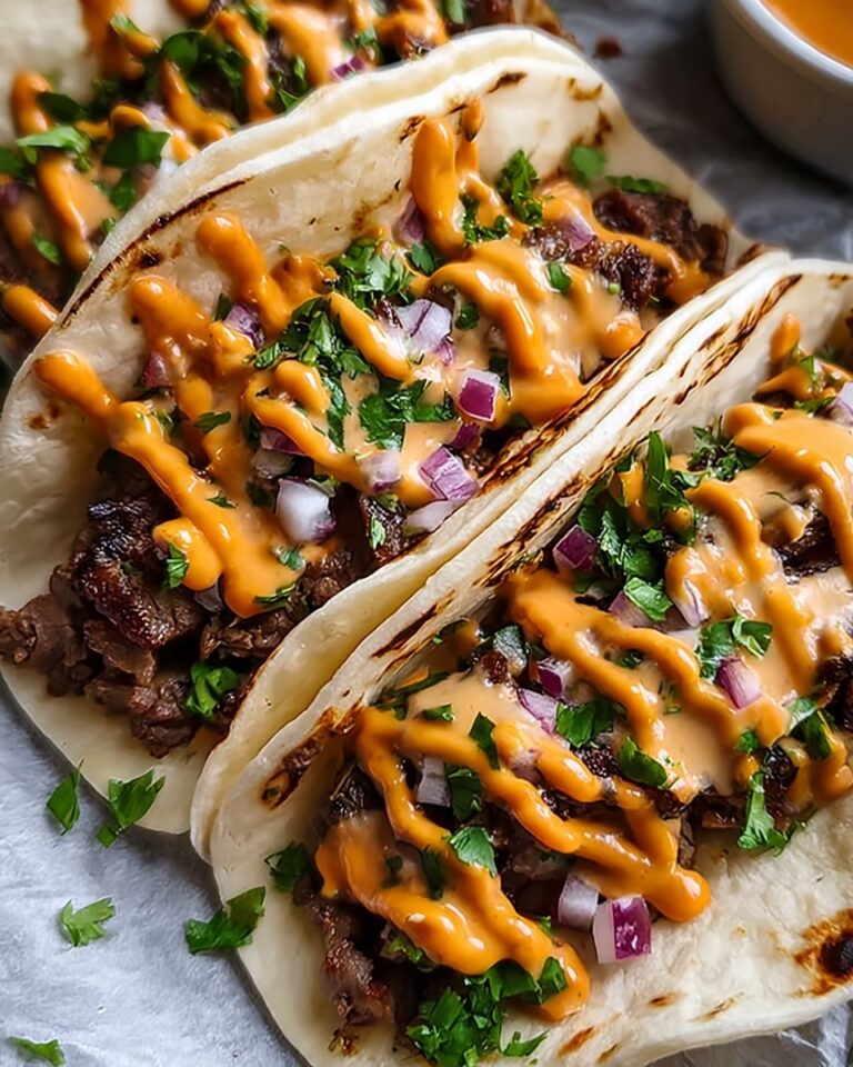 Garlic Butter Honey BBQ Beef Tacos Recipe