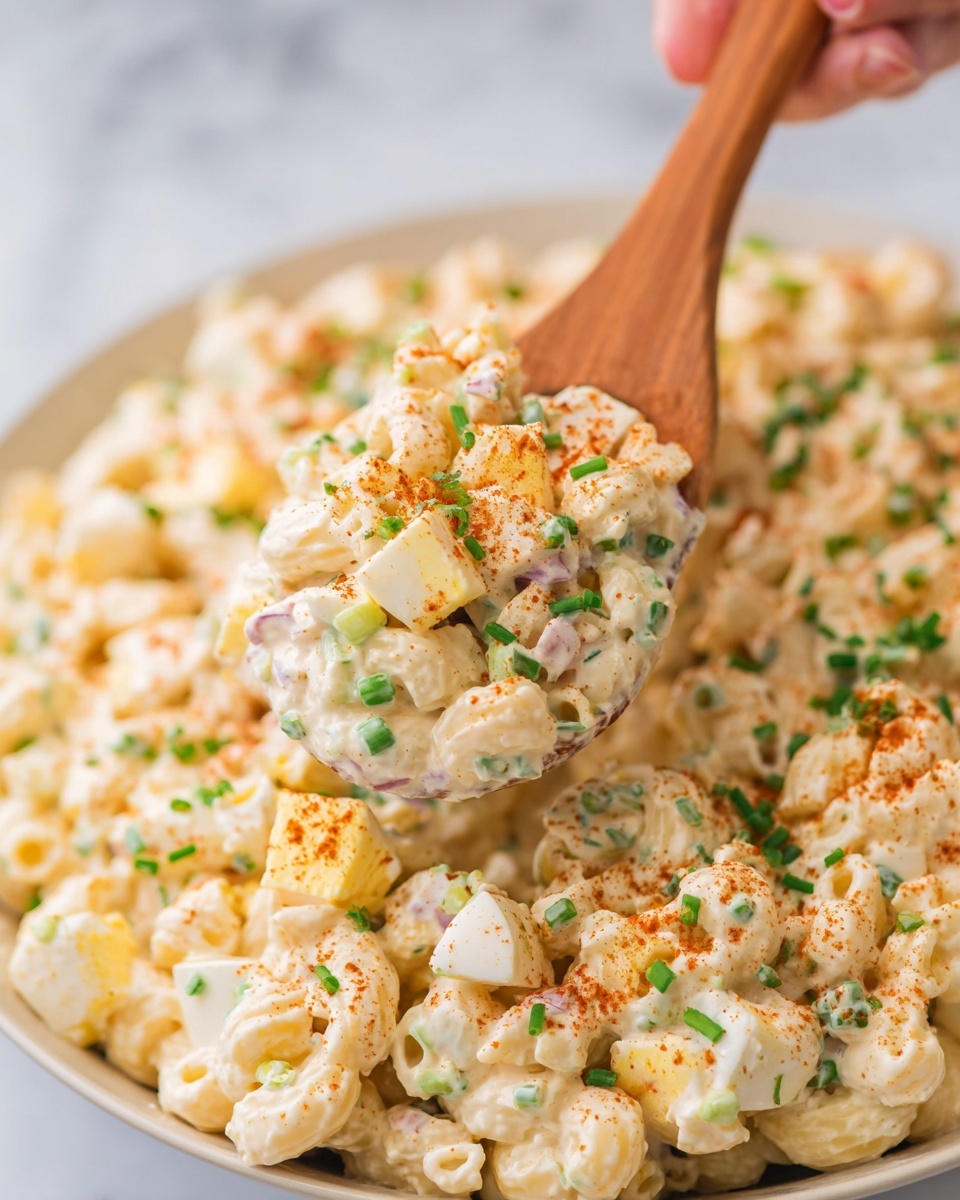 Deviled Egg Pasta Salad Recipe - Recipe Image