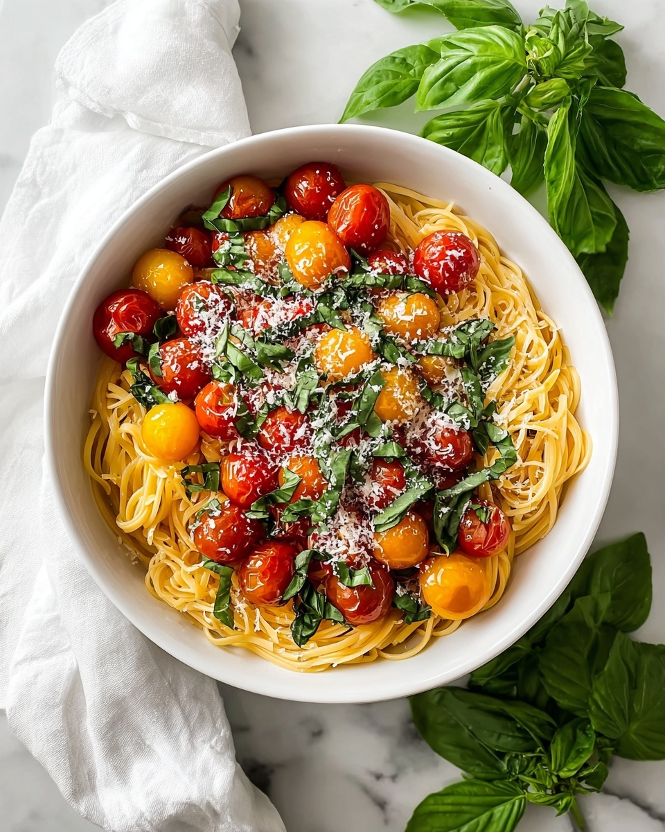 Cherry Tomato Pasta Recipe - Recipe Image