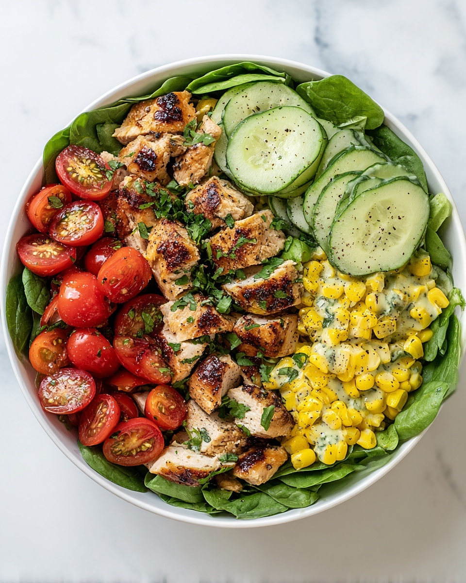 Grilled Chicken Salad with Lemon-Honey Dressing Recipe - Recipe Image
