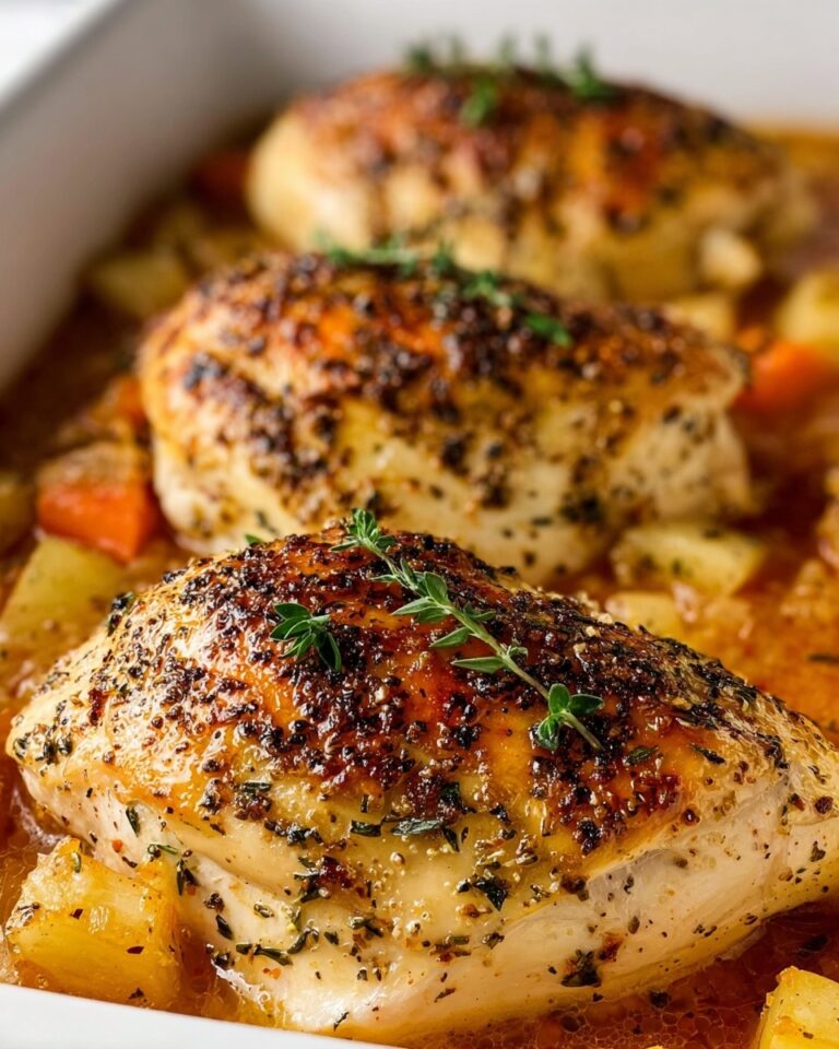 Easy Oven-Baked Chicken Breasts with Roasted Vegetables Recipe