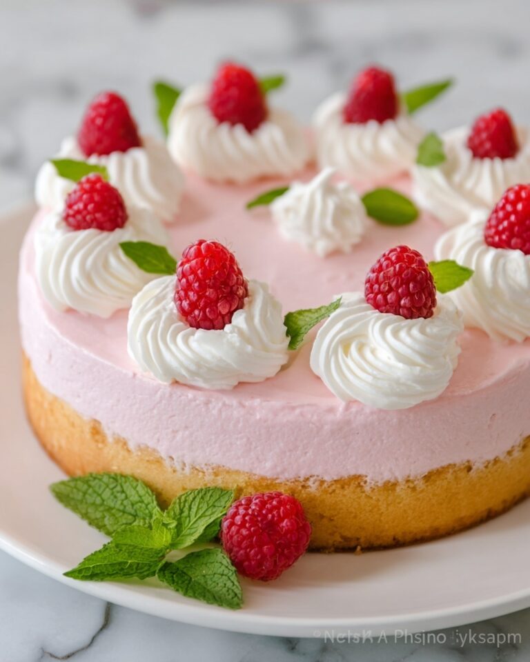 Raspberry Mousse Cake Recipe