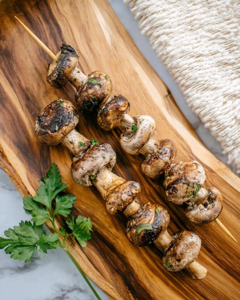 Grilled Mushroom Skewers Recipe