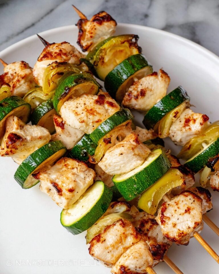 Grilled Garlic Chicken Skewers Recipe