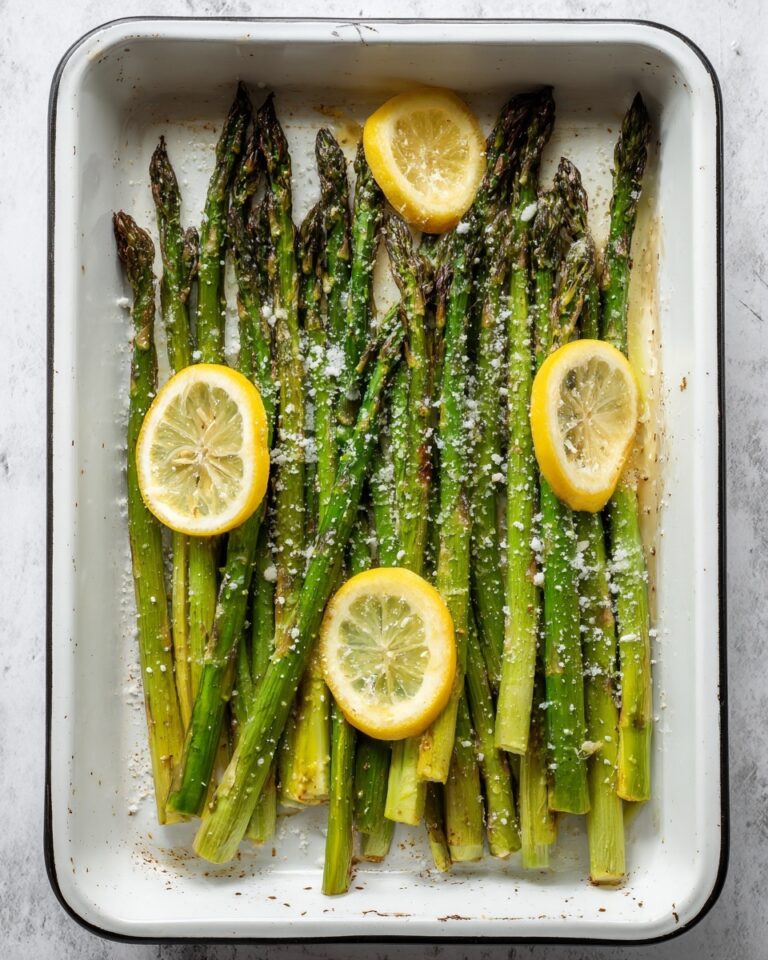 Roasted Asparagus with Lemon, Butter, and Parmesan Recipe