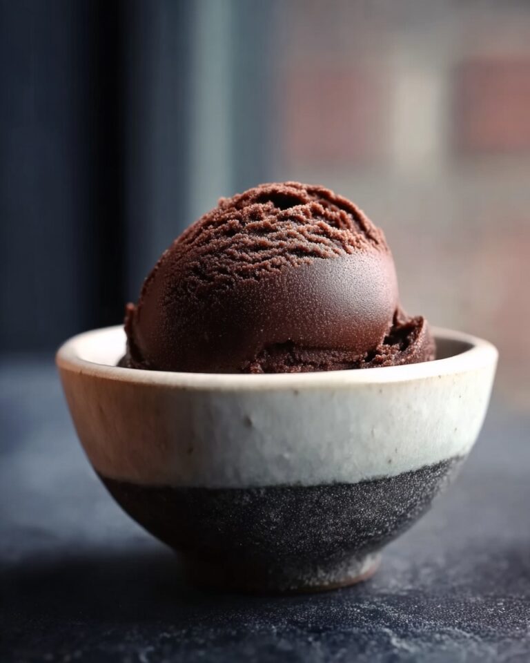 Decadent Yet Light Chocolate Sorbet Recipe