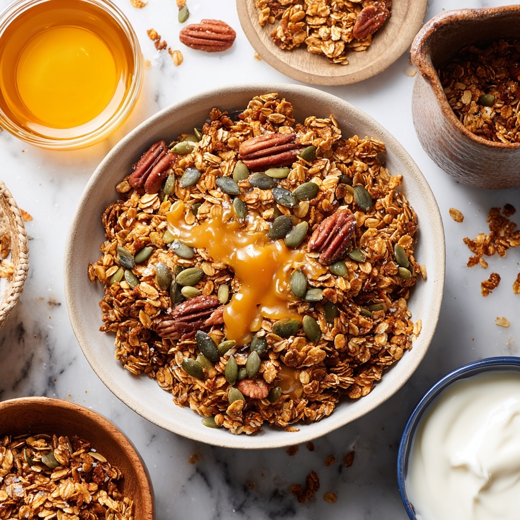 Salted Caramel Pumpkin Granola Recipe - Recipe Image