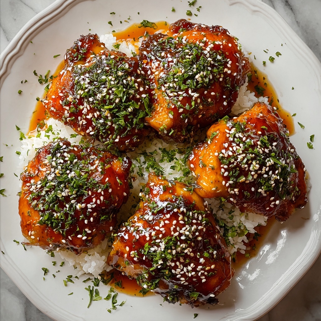 Honey Garlic Chicken Thighs Recipe - Recipe Image