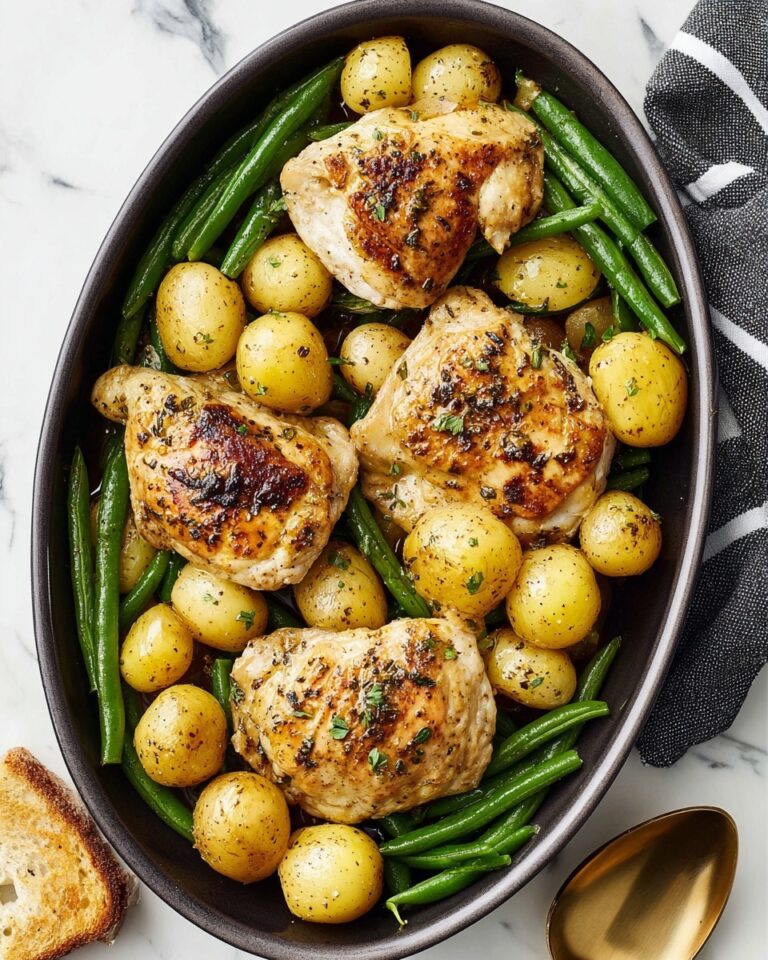 Slow Cooker Chicken and Potatoes with Green Beans and Ranch Seasoning Recipe