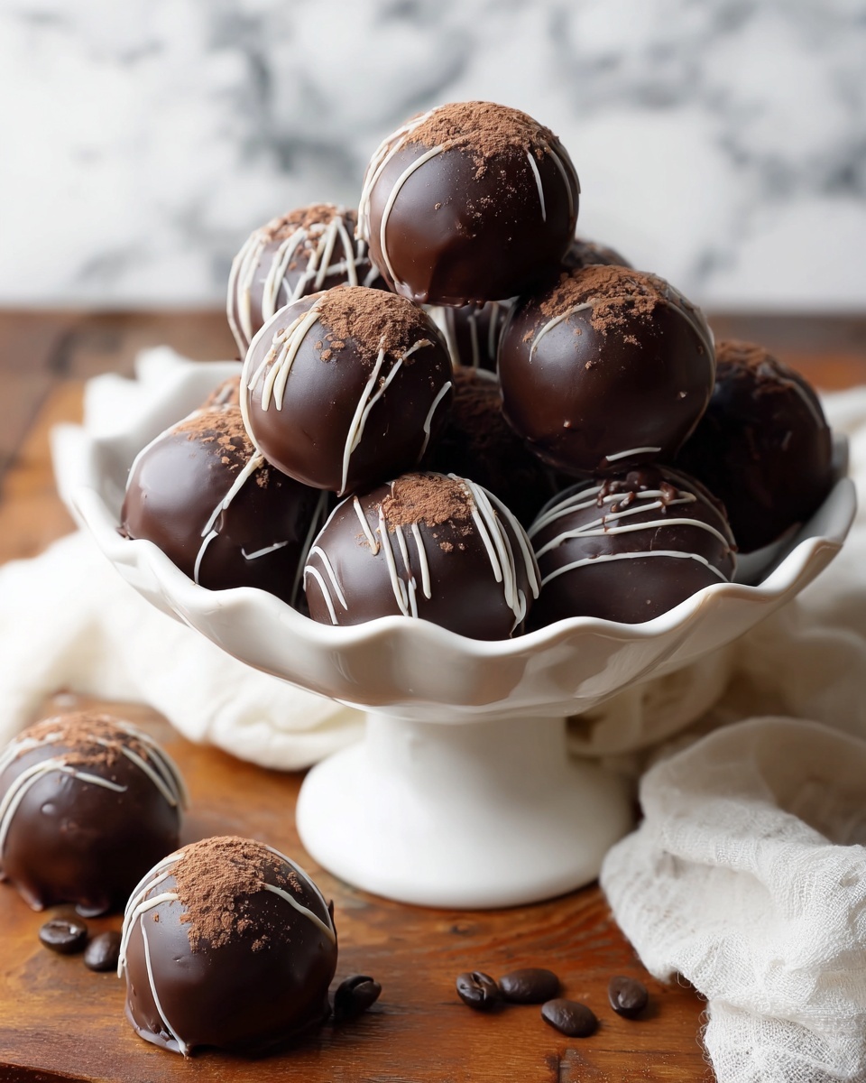 Dark Chocolate Coffee Truffles Recipe - Recipe Image
