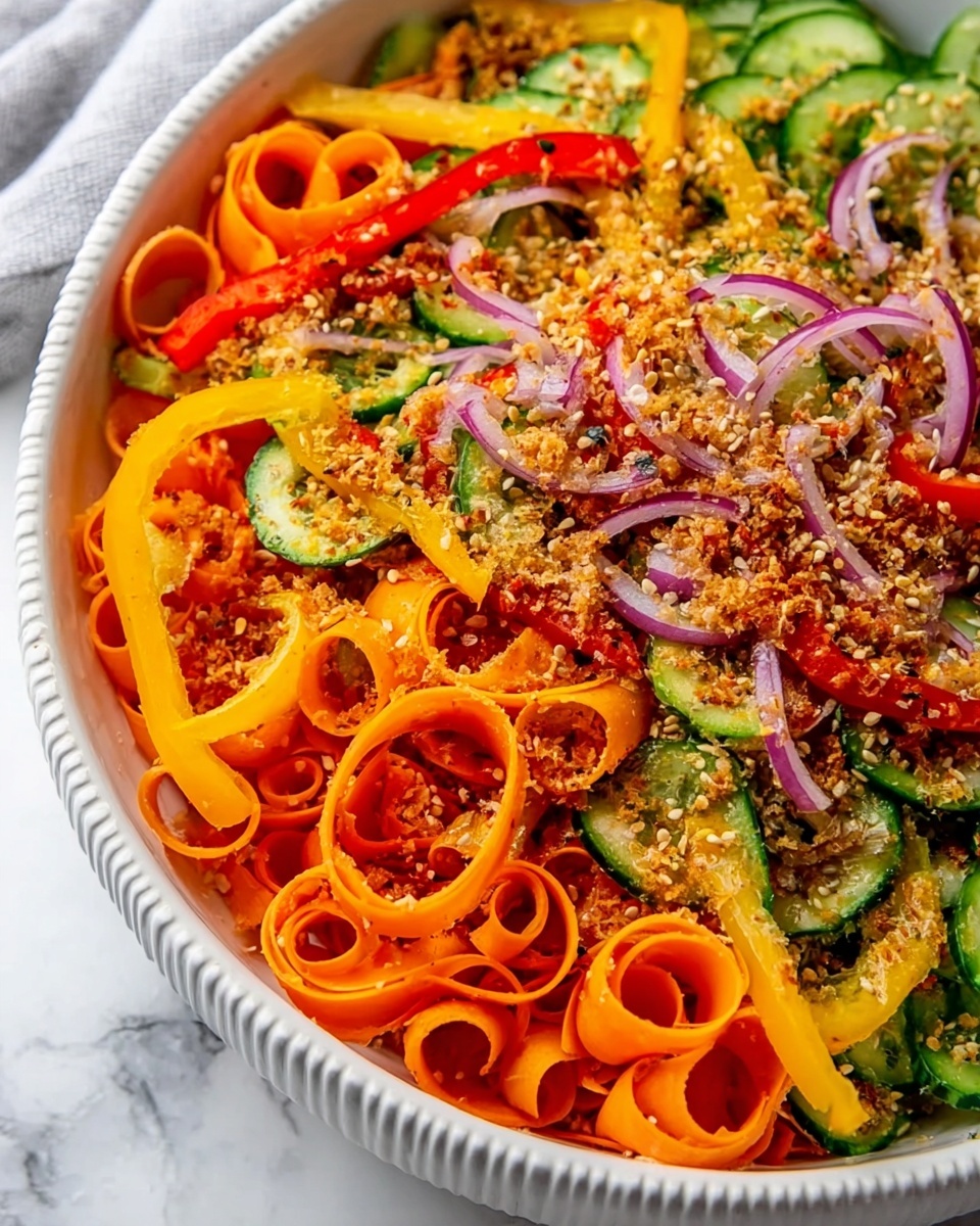 Viral Cucumber Pepper Salad Recipe - Recipe Image