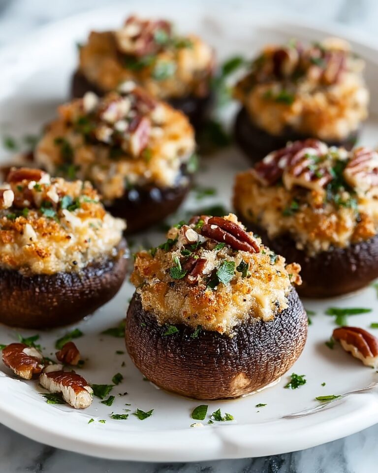 Easy Pecan Stuffed Mushrooms That Are Kid-Friendly and Flavor-Packed Recipe