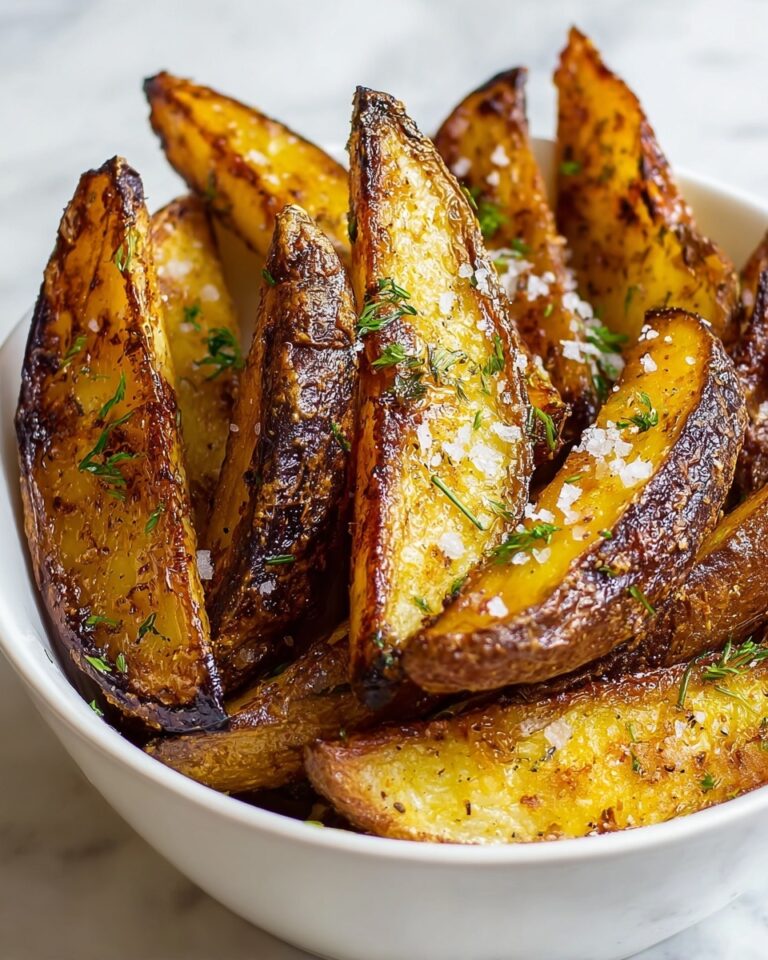 Crispy Homemade Baked Potato Wedges Recipe