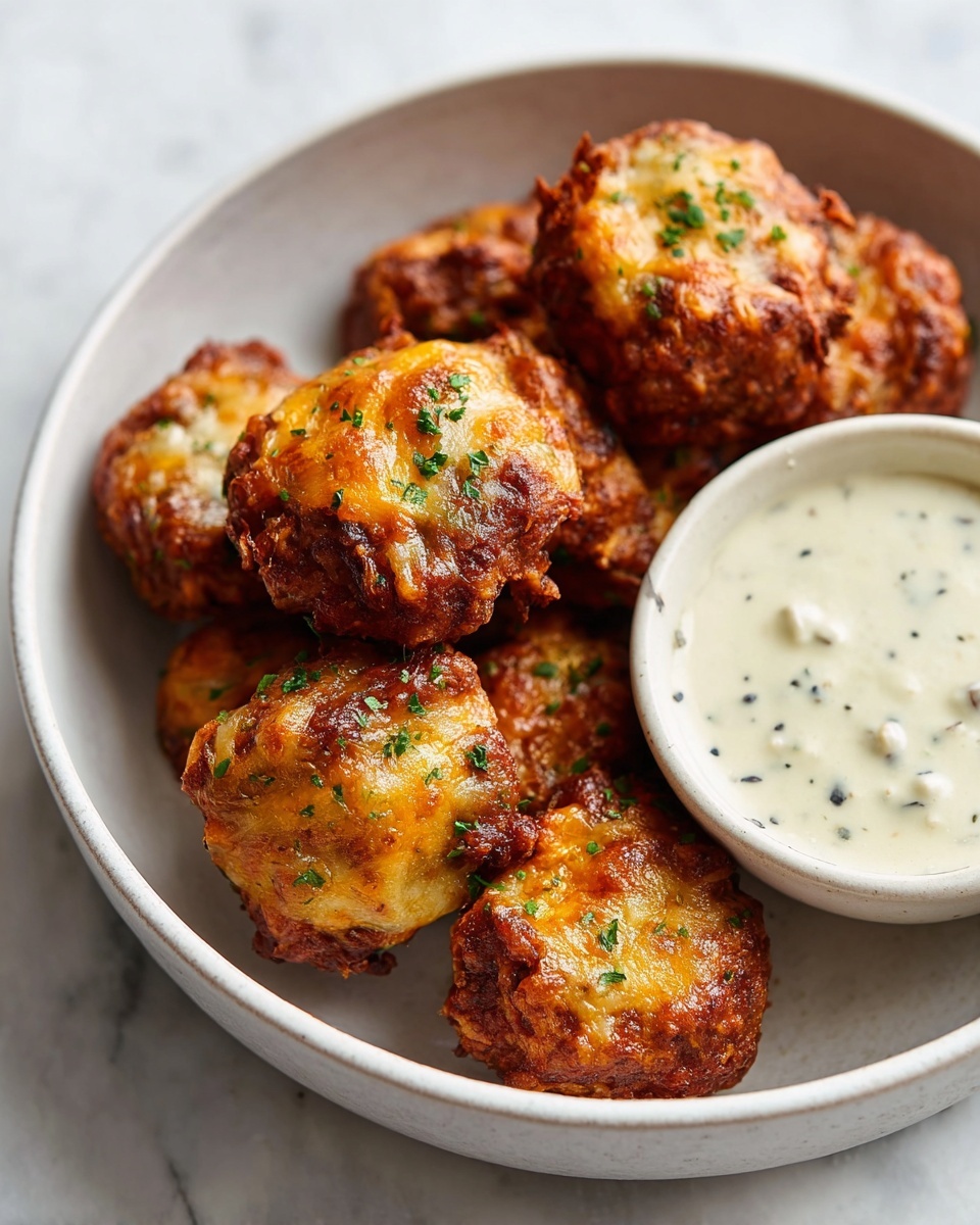 Creole Sausage Balls with Remoulade Dipping Sauce Recipe - Recipe Image