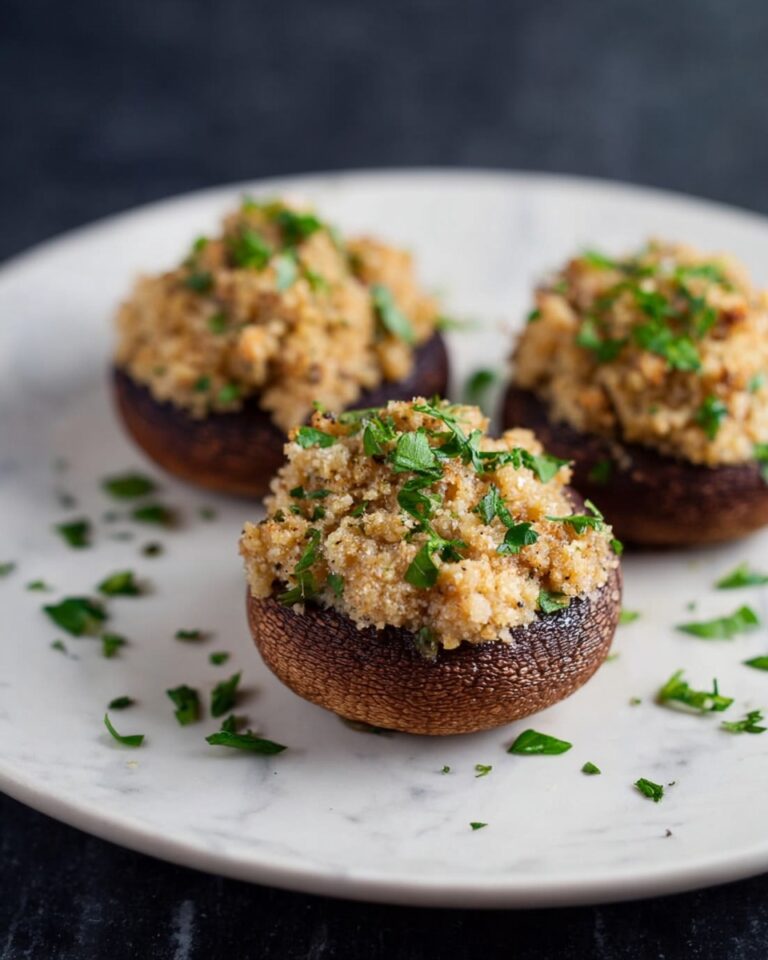 Parmesan and Garlic Stuffed Mushrooms Recipe