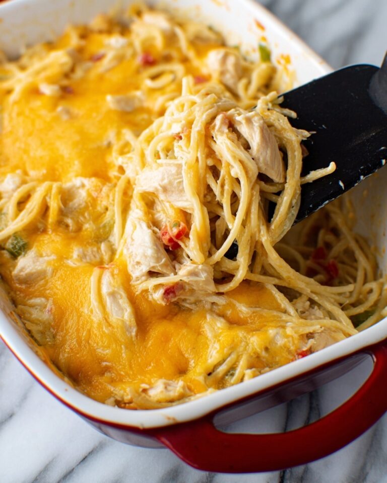 Creamy Chicken Spaghetti Casserole Recipe
