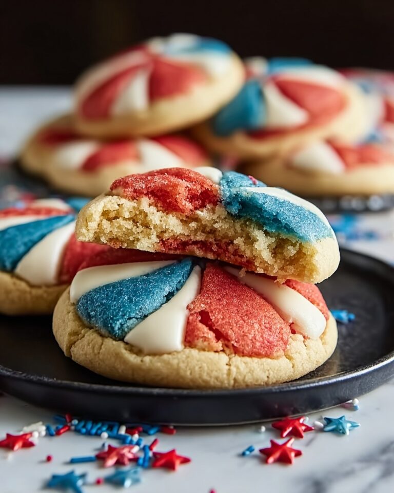 Patriotic Crinkle Cookies: A Fun and Festive Treat for the Fourth of July Recipe