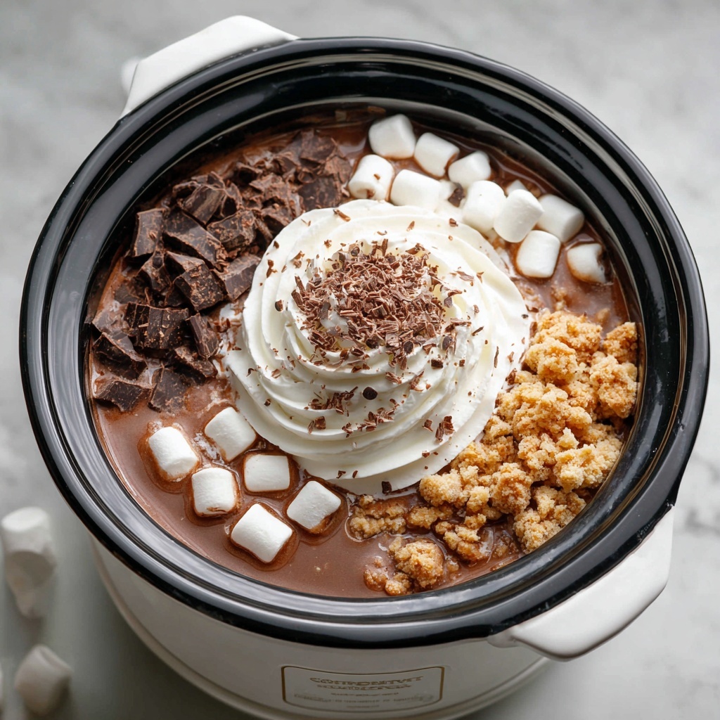 Creamy Crockpot Hot Chocolate Recipe - Recipe Image