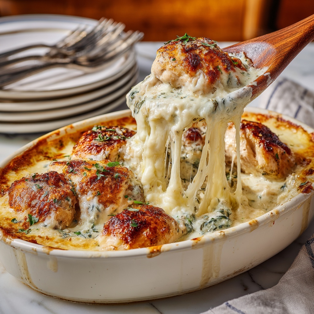Cheesy Alfredo Chicken Tender Bake Recipe - Recipe Image