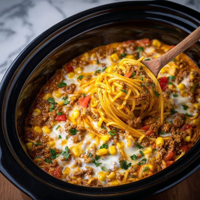 CrockPot Taco Spaghetti Recipe