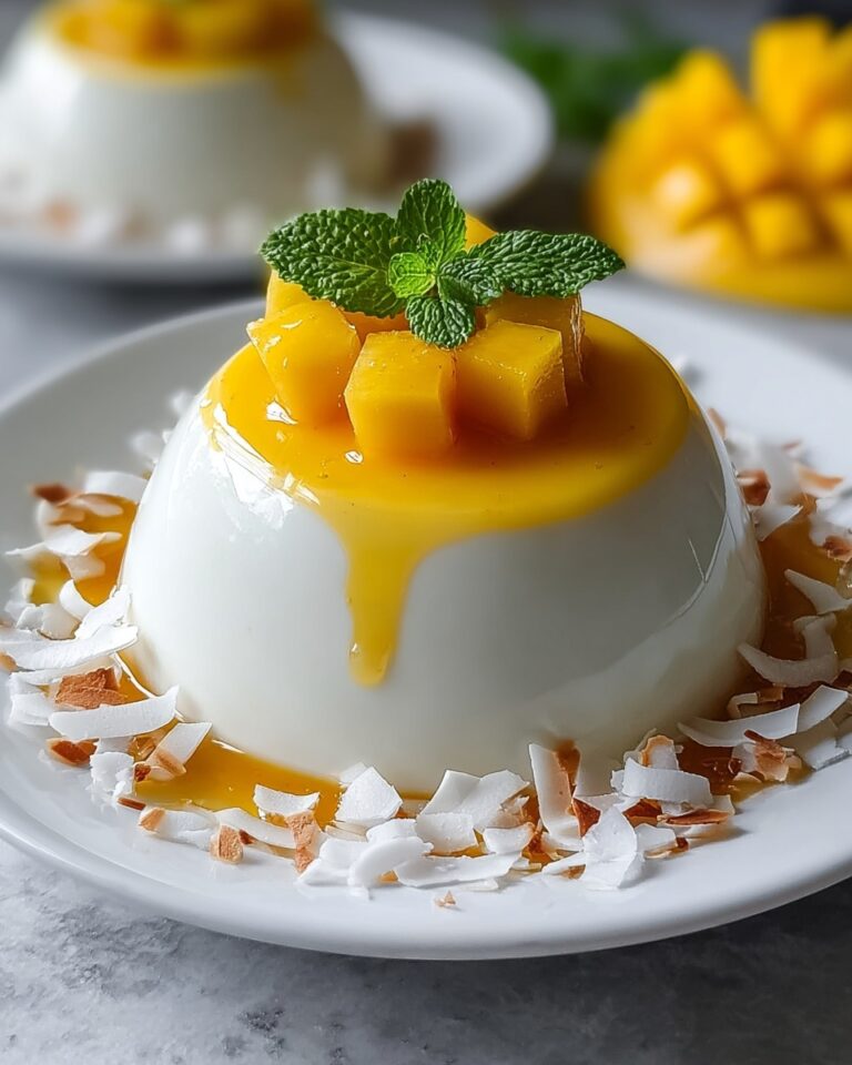 Mango Coconut Panna Cotta Recipe