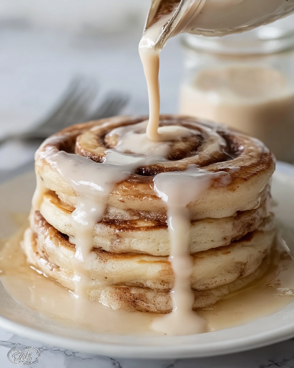 Cinnamon Roll Pancakes Recipe - Recipe Image