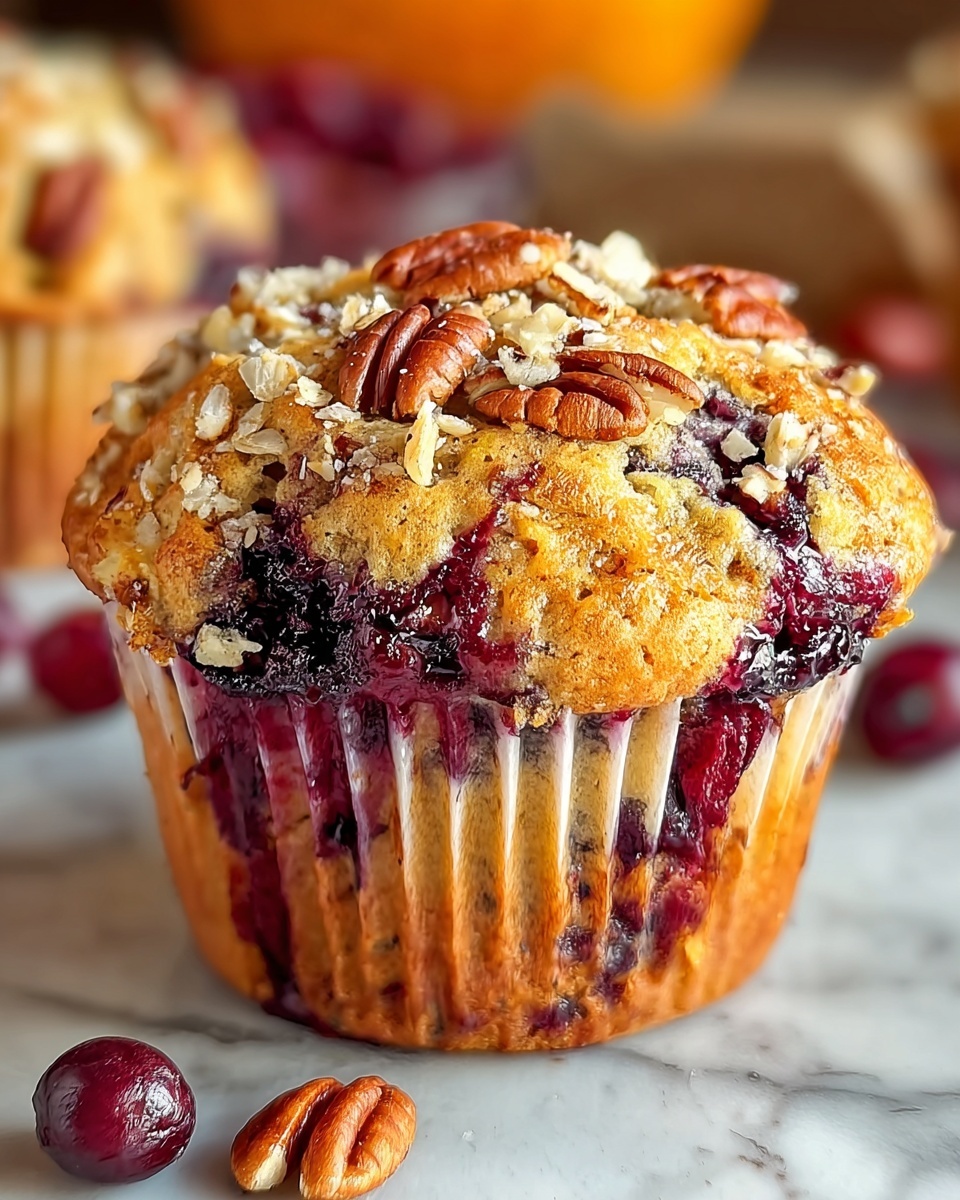 Cranberry Orange Pecan Muffins Recipe - Recipe Image