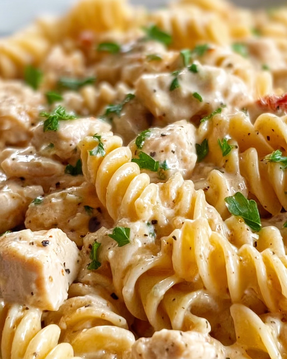 Crock Pot Salsa Ranch Chicken Pasta Recipe - Recipe Image