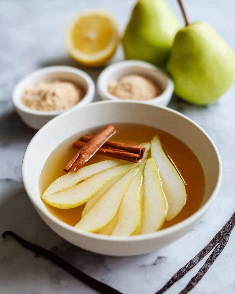 Stewed Pears with Cinnamon and Vanilla Recipe