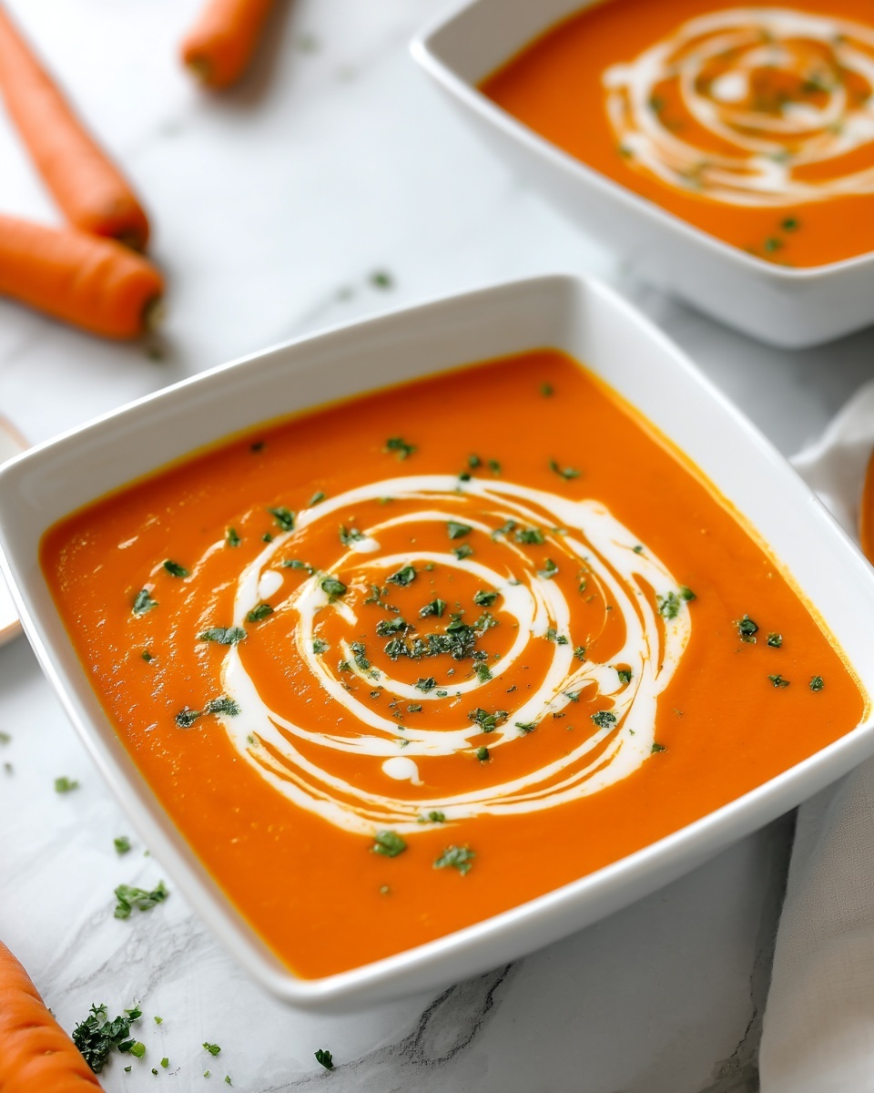 Creamy Carrot Soup with Ginger and Cumin Recipe - Recipe Image