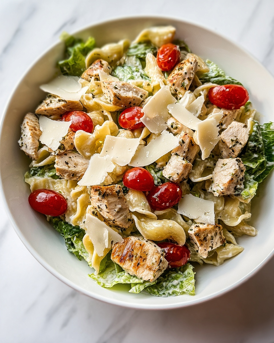 Chicken Caesar Pasta Salad Recipe - Recipe Image