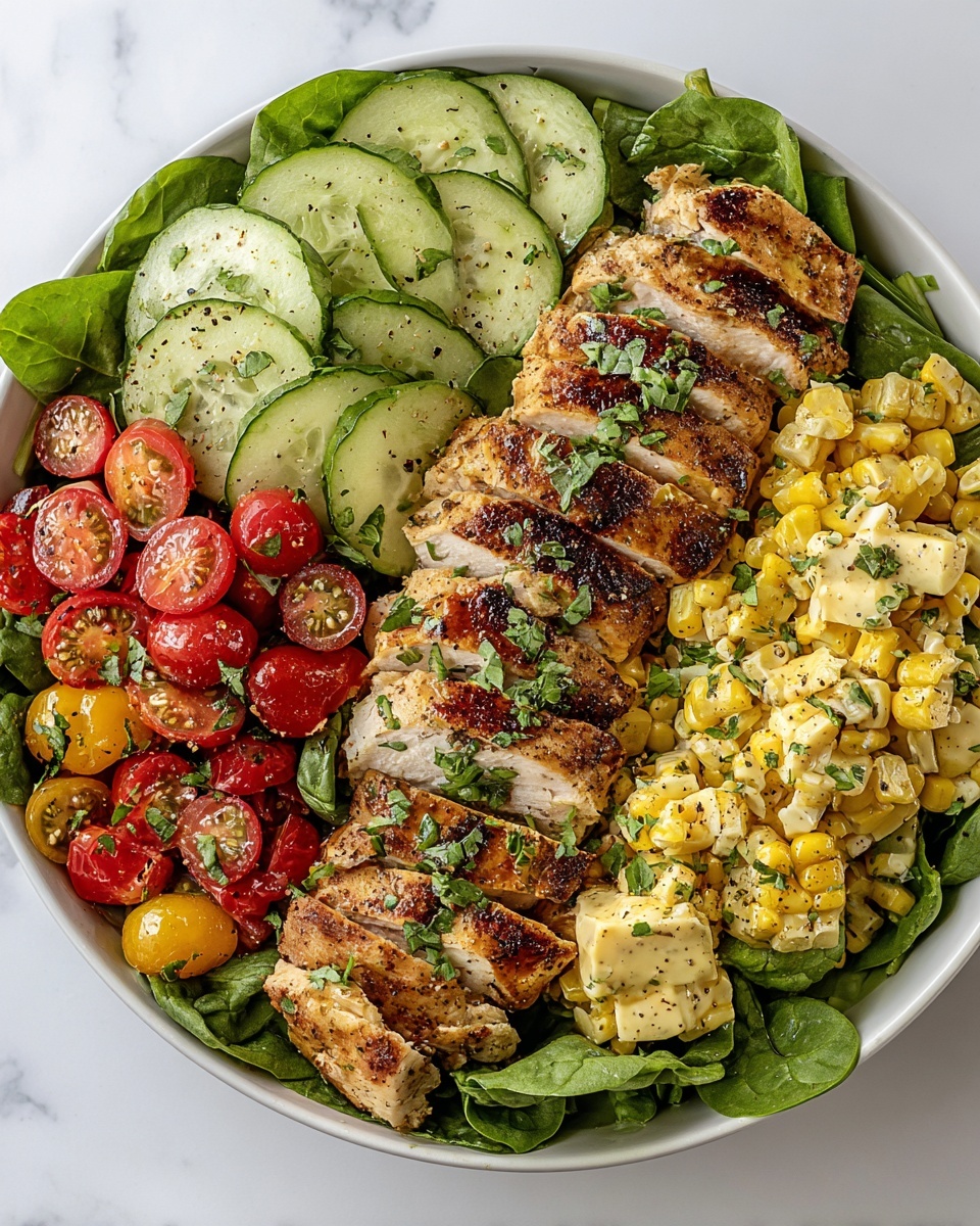 Grilled Chicken Salad with Lemon-Honey Dressing Recipe - Recipe Image